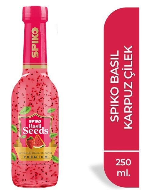 SPIKO BASIL WATERMELON & STRAWBERRY (24 x 250ML)