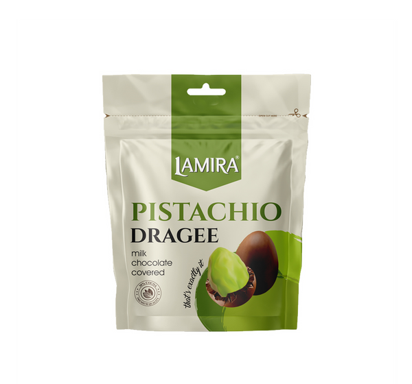 LAMIRA CHOCOLATE ALMOND COATED DRAGEE W/ MILK (12 X 70 g)