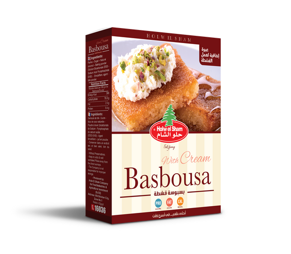 HOLW EL SHAM BASBOUSA W/ CREAM (24 X 445G)