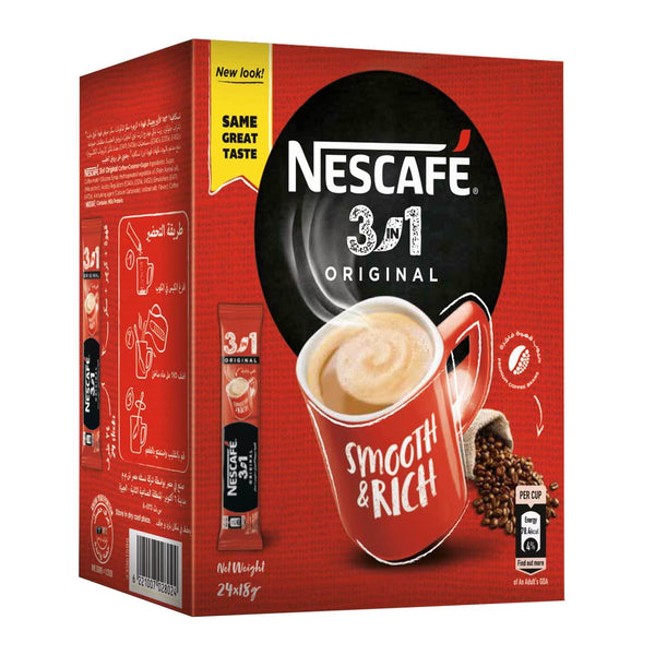 NESCAFE 3 IN 1 ORIGINAL INSTANT COFFEE (12 x 24)
