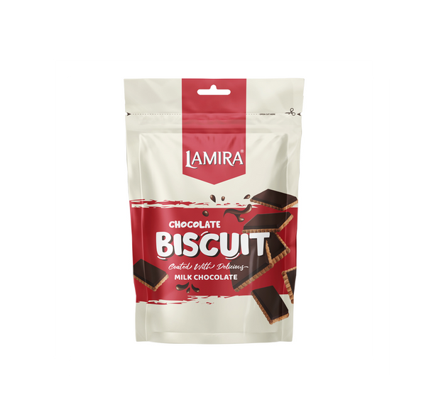LAMIRA CHOCOLATE COATED DRAGEE MINI PETIT BEURRE W/ MILK  (12 X 80 g)